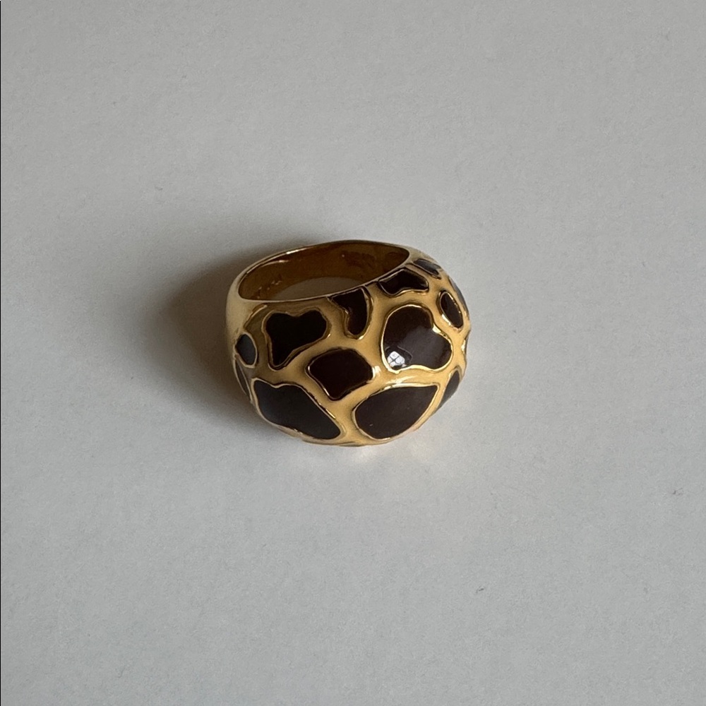 Joan Rivers Giraffe Patterned Dome Ring